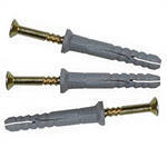 Гвоздевой дюбель 8*80 полипропилен с потайной головкой