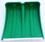 Лопата снеговая "Снежок" с ал. планкой (380*380) ЦВЕТНАЯ с алюминиевым черенком  и V-ручкой