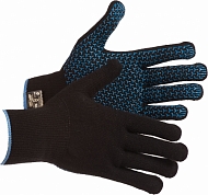 Перчатки полушерстяные "Зима" ПВХ 