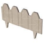 Ограждение садовое ПП 500*250*12  серый