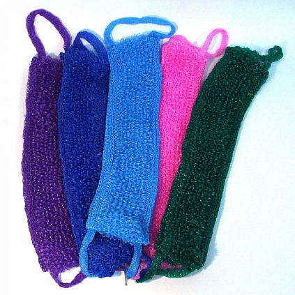 Мочалка вязанная 16*41 - №1