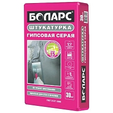 Штукатурка БОЛАРС гипсовая 30кг, серая (Распродажа)
