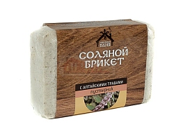 Соляной брикет "Соляная баня с Алтайскими травами "ПУСТЫРНИК", 1,35кг (Распродажа)