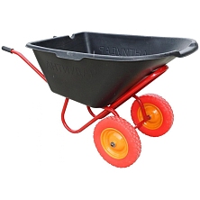 Тачка 110 л двухколёсная "Антиудар" (полиуретановое колесо)