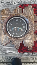 Часы "Леший" (массив сосны) цвет коричневый