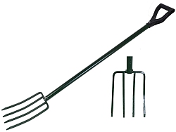 Вилы "Огородник" на металлической трубе с V-ручкой