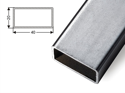 Труба профильная 40х20х2мм, 3м - №1