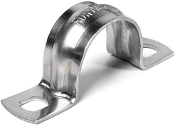 Скоба крепежная двухлапковая СМД d38-40мм метал. оцинк. Fortisflex 49184