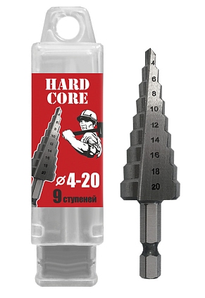 Сверло по металлу шаговое 4-20мм (9ступ.) - №1