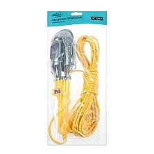 Светильник переносной Luazon Lighting с выключателем под лампу E27, 3 метров, желтый 7006511