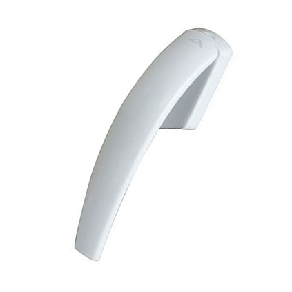 Ручка пластиковая РОТО белая +2 винта - №1