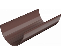 Желоб ПВХ VERAT коричневый глянец 3м