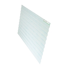 Композитный лист COMPOGLASS АЛМАЗ трапеция С-25, прозрачный голубой, матовый, 1,2 мм, 1150х2000 мм 