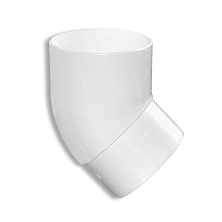 Колено трубы 45 (У) - бел.