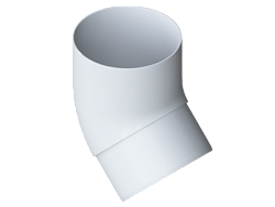 Колено трубы 45° ПВХ - бел.