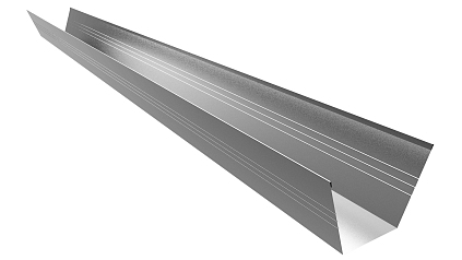 Желоб водосточный 70*60*70*2000мм оцинкованный - №1