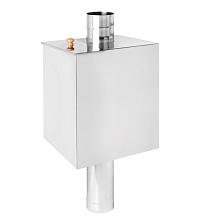 Бак нерж. на трубе 55л д.115 (Прямоуг) 1/2" (AISI 439)