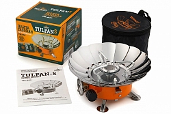 Мини газовая плита TULPAN-S (TM-400) с ветрозащитой, «Tourist»