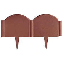 Ограждение садовое ПП 500*250*12 коричневый