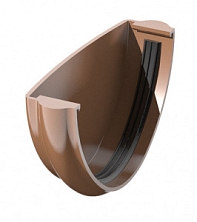 Заглушка желоба ПВХ VERAT коричневый