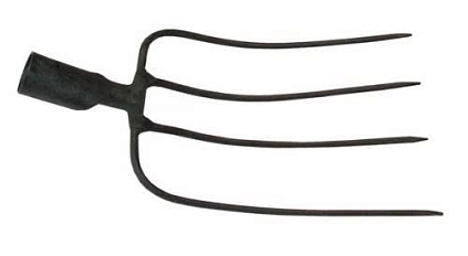 Вилы навозные 4-х рогие из рельсовой стали - №1