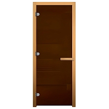 Дверь стекло Бронза 1800*700мм (8мм, 3 петли 716 CR) (ОСИНА)