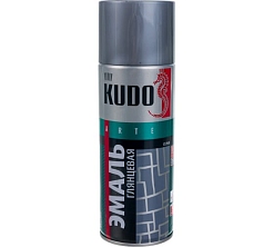 Эмаль-аэрозоль универсальная Серая 520мл KUDO KU-1018