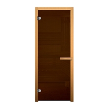 Дверь стекло Бронза Матовая 1900*700 (6мм, 2 петли 716 CR) (ОСИНА)