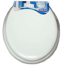 Сиденье для унитаза мягкое, белое ОКЕАН