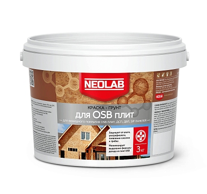 Краска-грунт для OSB плит Neolab 3кг - №1