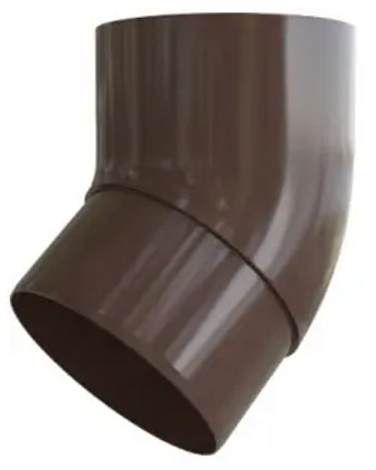 Колено трубы 45° ПВХ - кор. - №1