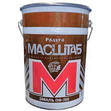 Эмаль ПФ-266 д/пола КРАСНО-КОРИЧНЕВАЯ 1,8кг МАСШТАБ