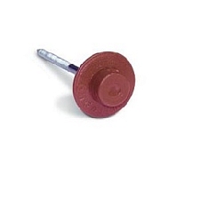 Гвоздь с литой шляпкой красный для ондулина (на 1 лист = 20 шт)