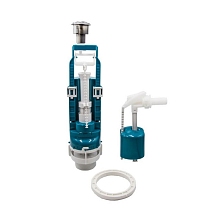 Арматура для бачка унив, бок.подв.резьба пластик 1/2, кнопка хр,СБ1-БпрН-А-В Р (3-2-2-4) Москва