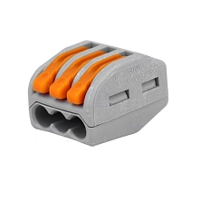 Клемма строительно-монтажная СМК 222-413 PCT-213 3-провод. с рычагом TOKOV ELECTRIC TKE-PCT-213/C100