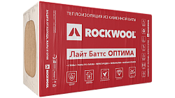 Утеплитель РОКВУЛ Лайт Баттс ОПТИМА 50*600*1000 10 плит (6м2, 0,3м3) плотность 32кг/м3