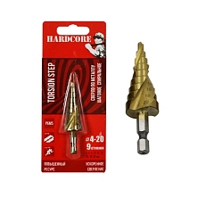 Сверло по металлу шаговое спиральное 4-20мм (9ступ.)