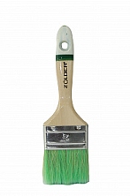 Кисть плоская ZM для антисептиков и лазурей 63*14мм, смеш.щетина, дер.ручка