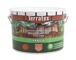 Деревозащитный состав Terratex KARELIA РЯБИНА 9л