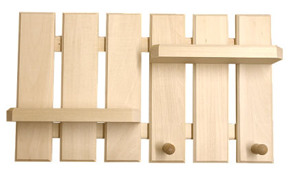 Полка вешалка 2 ступеньки - №1