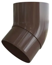 Колено трубы 45° ПВХ - кор.