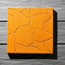 Плитка тротуарная 300*300*30, рисунок тучка, оранжевая