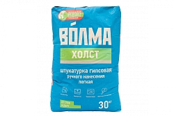 Штукатурка ВОЛМА-Холст универсальная гипсовая 30кг серая (Распродажа)