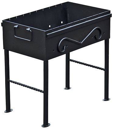 Мангал с декоративной ковкой (малый) - №1