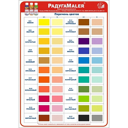 Колер универсальный №15 ФИАЛКА 0,1л. - №1