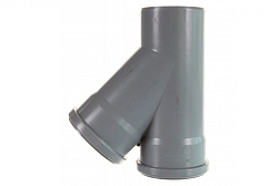 Тройник д=110 - 45* канализ. PRO AQUA