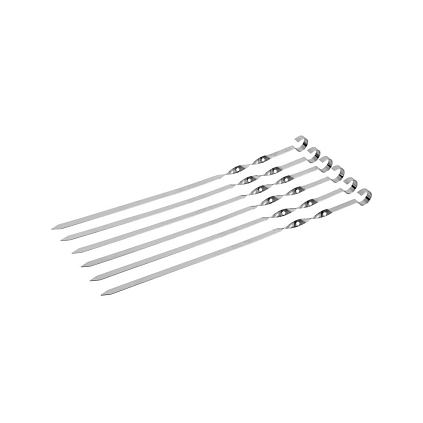 Набор плоских шампуров 45см 6шт в упак. - №1