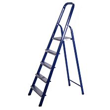 Стремянка стальная с алюминиевыми ступенями ЛАЙТ 05 ступеней