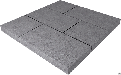 Плитка тротуарная ППТ ДК 333*333*35, серая - №1