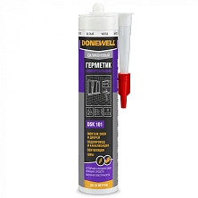 Герметик силиконовый DONEWELL 260мл, белый (Распродажа)